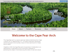Tablet Screenshot of capefeararch.org